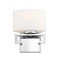 Z-Lite Privet 1 Light Vanity, Chrome & Matte Opal 335-1S-CH-LED - alternate 3